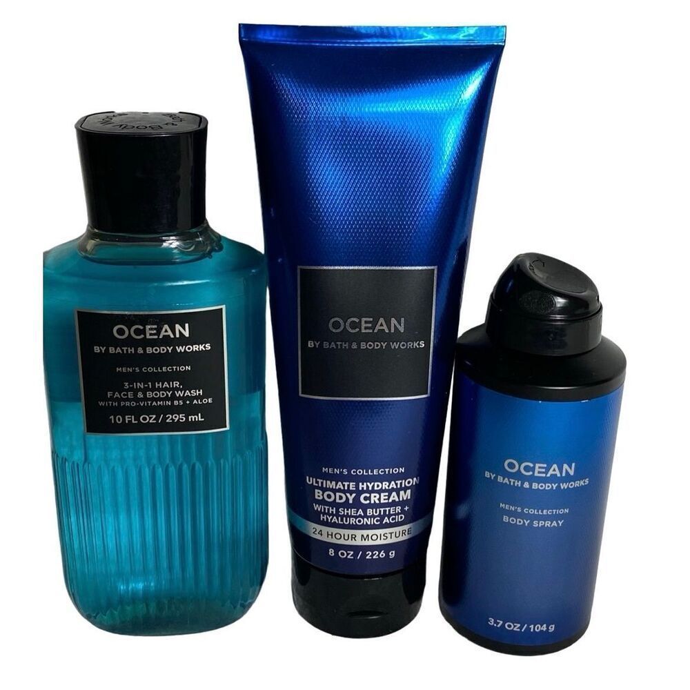 Bath and Body Works Men’s OCEAN 3 Piece Set